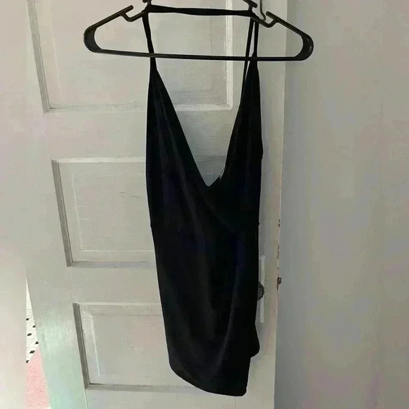 deep V-neck, soft and flowing romper from Charlotte Russe - Picture 2 of 6